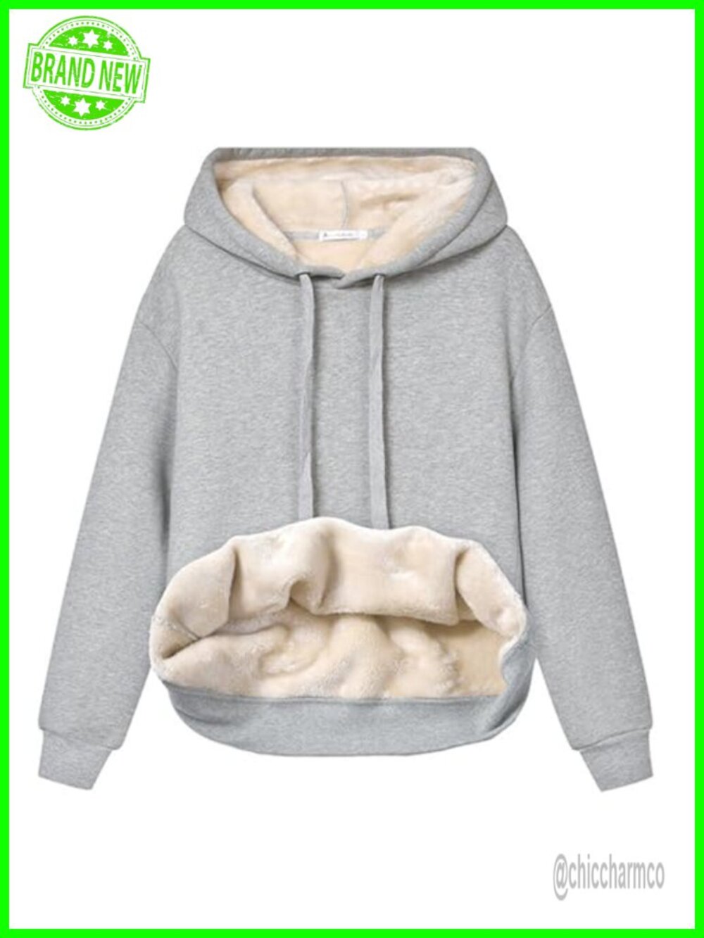 Womens Sherpa Fleece Lined Pullover Hoodie Warm Winter Sweatshirt